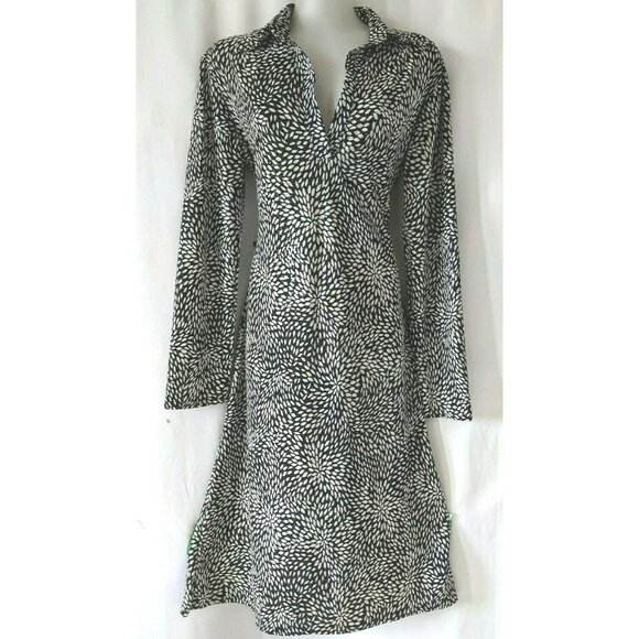 Vintage Sharagano Paris Women Shirt Dress Knit Glue-On Sequins Made In France M - Picture 2 of 10
